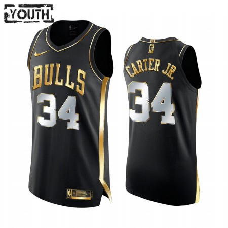 Maglia NBA Chicago Bulls Wendell Carter Jr. 34 2020-21 Nero Golden Edition Swingman - Bambino